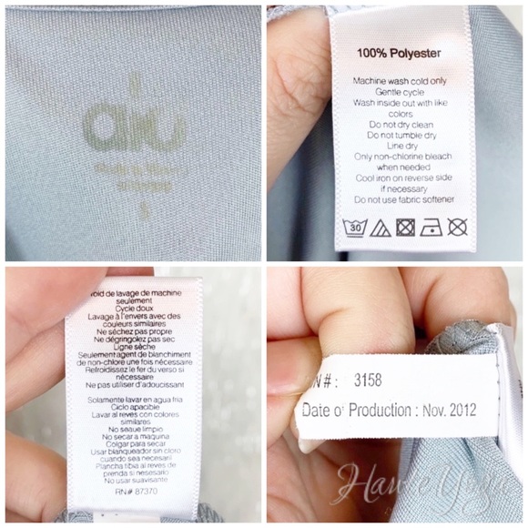 ALO Yoga | Slate Gray Crew Neck Short Sleeve Tee S - Picture 6 of 6